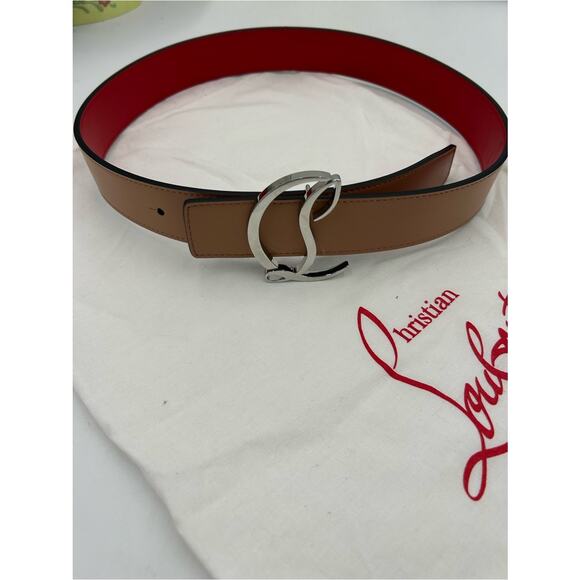 Women\'s Christian Louboutin CL logo Belt size 75 cm/30 inch made in Italy